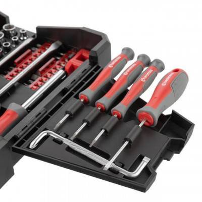 Будкрам купити Набір викруток з комплектом насадок та головок 63 од. Набір викруток з комплектом насадок та головок 63 од. 6