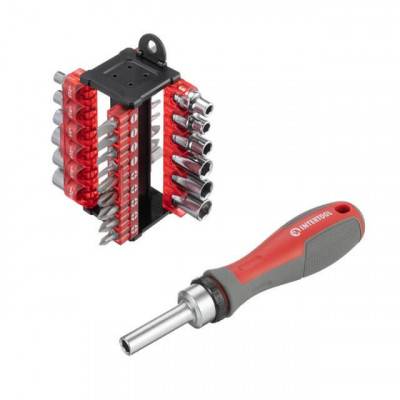 Будкрам купить Отвертка с храповым механизмом и комплектом насадок 31 ед Отвертка с храповым механизмом и комплектом насадок 31 ед 2