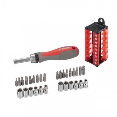 Будкрам купить Отвертка с храповым механизмом и комплектом насадок 31 ед Отвертка с храповым механизмом и комплектом насадок 31 ед 5