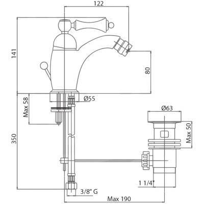 Будкрам купити Змішувач для біде Bianchi Liberty BIDLIB2003034IACRM Змішувач для біде Bianchi Liberty BIDLIB2003034IACRM 4