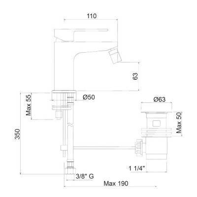 Будкрам купити Змішувач для біде Bianchi Freedom BIDFRE200346IMCRM Змішувач для біде Bianchi Freedom BIDFRE200346IMCRM 4