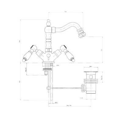 Будкрам купити Змішувач для біде Bianchi First BIDFRS1037026IAORO з донним клапаном Змішувач для біде Bianchi First BIDFRS1037026IAORO з донним клапаном 4