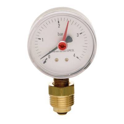 Будкрам купить Манометр Icma 1/2" 0-4 бар, нижнее подключение №255