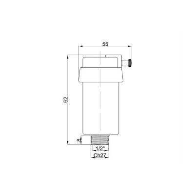Будкрам купити Повітрявідвідник Icma білий №719 Повітрявідвідник Icma білий №719 4