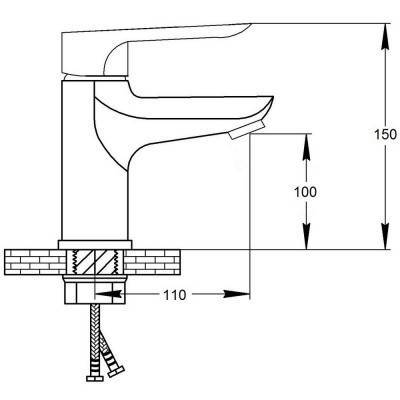 Будкрам купити Змішувач для раковини GF (WCR) S-07-001F Змішувач для раковини GF (WCR) S-07-001F 4