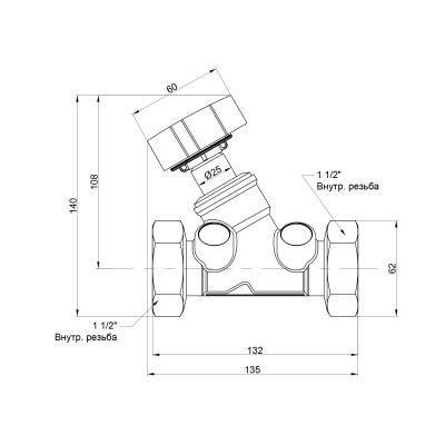 Будкрам купити Балансувальний вентиль Icma 1" 1/2 №C299 Балансувальний вентиль Icma 1" 1/2 №C299 3
