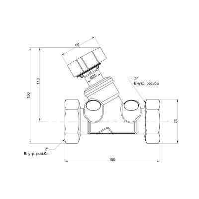 Будкрам купити Балансувальний вентиль Icma 2" №C299 Балансувальний вентиль Icma 2" №C299 3