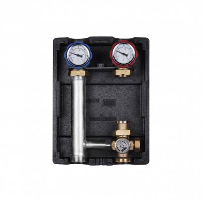 Будкрам купить Насосная группа  с термостатическим смесителем Icma 1" 1/2х1" подключение справа, без насоса №R004