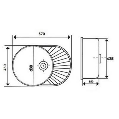 Будкрам купить Кухонная мойка Lidz 6044 0,6 мм Decor (LIDZ604406DEC) Кухонная мойка Lidz 6044 0,6 мм Decor (LIDZ604406DEC) 4