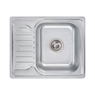 Будкрам купити Кухонна мийка Lidz 5848 0,8 мм Decor (LIDZ5848DEC)