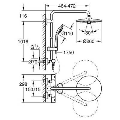 Будкрам купить Душевая система Grohe Euphoria 27296002 Душевая система Grohe Euphoria 27296002 4