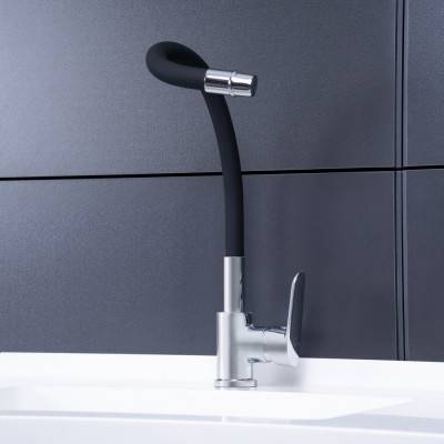 Будкрам купити Змішувач для кухні Qtap Linea CRB 007F з рефлекторним виливом Змішувач для кухні Qtap Linea CRB 007F з рефлекторним виливом 6