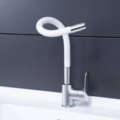 Будкрам купити Змішувач для кухні Qtap Linea CRW 007F з рефлекторним виливом Змішувач для кухні Qtap Linea CRW 007F з рефлекторним виливом 6