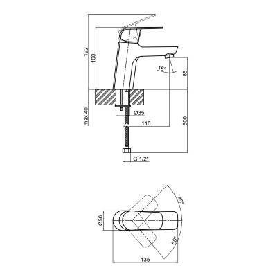 Будкрам купити Змішувач для раковини Qtap Arena CRM 001 Змішувач для раковини Qtap Arena CRM 001 4