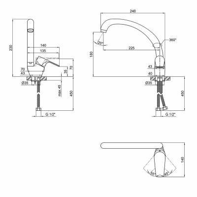 Будкрам купити Змішувач для кухні Qtap Uno CRM 008 Змішувач для кухні Qtap Uno CRM 008 4