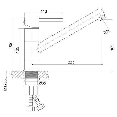 Будкрам купити Змішувач для кухні Qtap Spring CRM 002 Змішувач для кухні Qtap Spring CRM 002 4