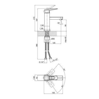 Будкрам купить Смеситель для раковины Lidz (CRM) 13 33 001F Смеситель для раковины Lidz (CRM) 13 33 001F 4