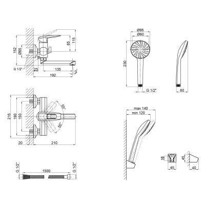 Будкрам купити Змішувач для ванни Lidz (CRM) 13 33 006-1 New Змішувач для ванни Lidz (CRM) 13 33 006-1 New 4