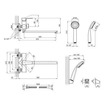 Будкрам купити Змішувач для ванни Lidz (CRM) 14 34 005-1 New Змішувач для ванни Lidz (CRM) 14 34 005-1 New 4