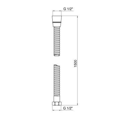 Будкрам купить Шланг для душа Lidz (CRM) 50 01 150 00 Шланг для душа Lidz (CRM) 50 01 150 00 4