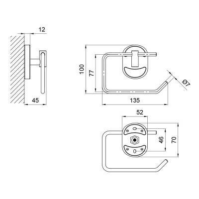 Будкрам купити Тримач для туалетного паперу Lidz (CRM) 114.03.03 Тримач для туалетного паперу Lidz (CRM) 114.03.03 4