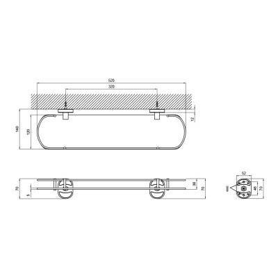 Будкрам купить Полка Lidz (CRG) 114.09.02 52х16 см Полка Lidz (CRG) 114.09.02 52х16 см 4
