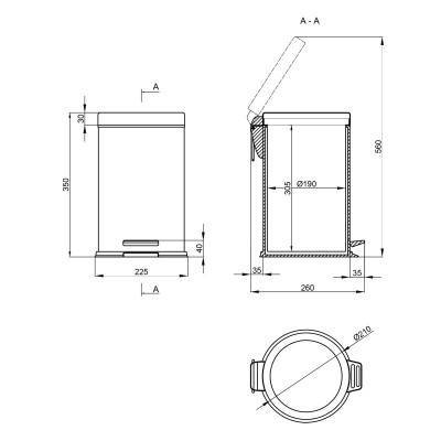 Будкрам купити Відро для сміття Lidz (CRM) 121.01.08 8 л Відро для сміття Lidz (CRM) 121.01.08 8 л 4