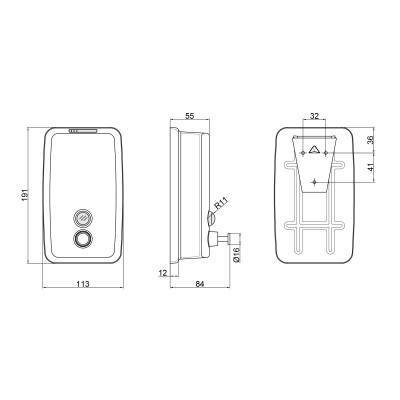 Будкрам купить Диспенсер для жидкого мыла Lidz (CRM) 121.02.08 800 мл Диспенсер для жидкого мыла Lidz (CRM) 121.02.08 800 мл 4