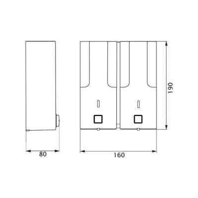 Будкрам купити Диспенсер для рідкого мила Lidz (PLA) 120.01.02 760 мл Диспенсер для рідкого мила Lidz (PLA) 120.01.02 760 мл 4