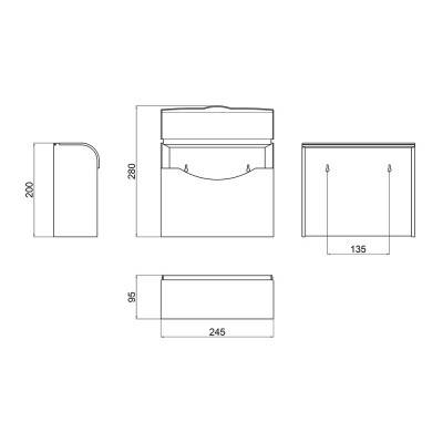 Будкрам купить Держатель для бумажных полотенец Lidz (CRM) 121.04.03 Держатель для бумажных полотенец Lidz (CRM) 121.04.03 4