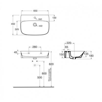 Будкрам купить Раковина Azzurra Prua PRU265MCO1 Cotton Раковина Azzurra Prua PRU265MCO1 Cotton 4