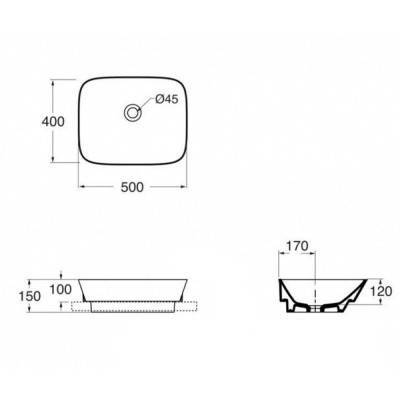 Будкрам купить Раковина-чаша Azzurra Prua PRU50CO1IN Раковина-чаша Azzurra Prua PRU50CO1IN 4