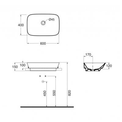 Будкрам купить Раковина-чаша Azzurra Prua PRU60B1IN Раковина-чаша Azzurra Prua PRU60B1IN 4