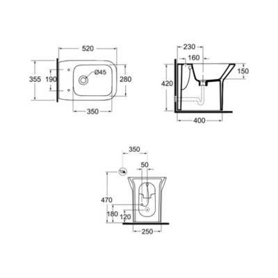 Будкрам купить Биде подвесное Azzurra Prua PRU500B10SOSK Биде подвесное Azzurra Prua PRU500B10SOSK 4