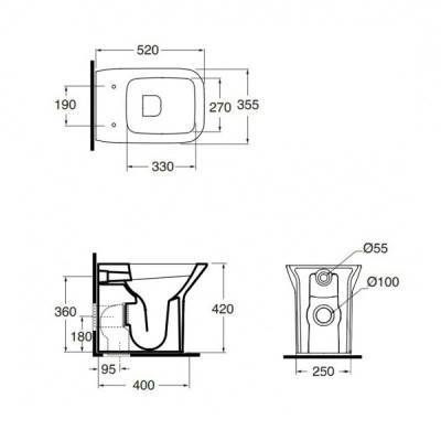Будкрам купить Унитаз напольный Azzurra Prua PRU100EB1TR Унитаз напольный Azzurra Prua PRU100EB1TR 4