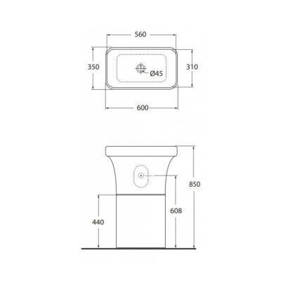 Будкрам купить Раковина-чаша Azzurra Tulip TUL200FRB1SP Shiny white Раковина-чаша Azzurra Tulip TUL200FRB1SP Shiny white 4