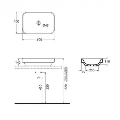 Будкрам купить Раковина-чаша Azzurra Tulip ESO60B1 Раковина-чаша Azzurra Tulip ESO60B1 4