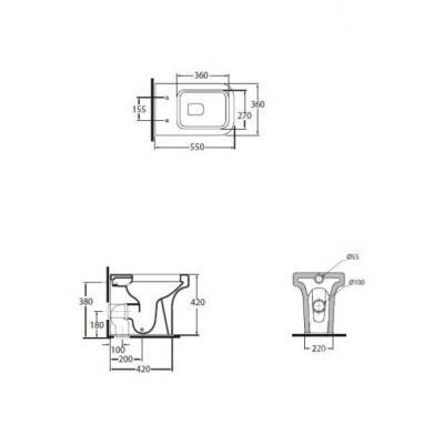 Будкрам купить Унитаз напольный Azzurra Tulip TUL100B1P Унитаз напольный Azzurra Tulip TUL100B1P 4