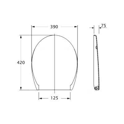 Будкрам купити Сидіння для унітазу Azzurra Clas+ CLA1850F з мікроліфтом Сидіння для унітазу Azzurra Clas+ CLA1850F з мікроліфтом 4