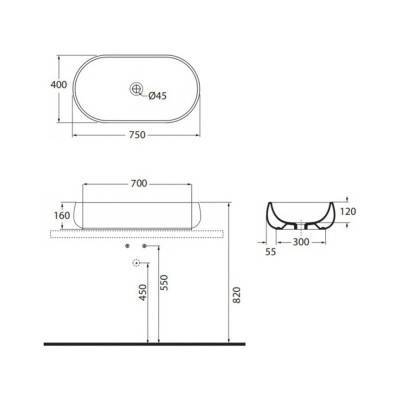 Будкрам купити Раковина-чара Azzurra Nuvola NUV200B1AP8 Shiny white Раковина-чара Azzurra Nuvola NUV200B1AP8 Shiny white 4
