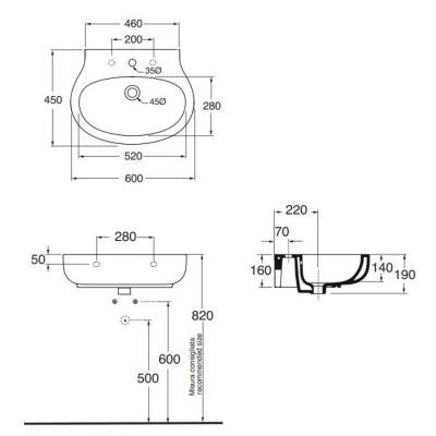Будкрам купить Раковина Azzurra Vera VER60B1SOSP Shiny white Раковина Azzurra Vera VER60B1SOSP Shiny white 4
