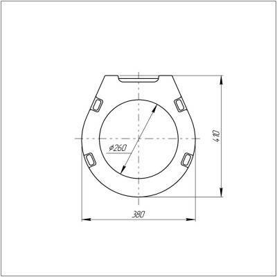 Будкрам купити Сидіння для унітазу Azzurra Vera VER1848TIF з мікроліфтом Сидіння для унітазу Azzurra Vera VER1848TIF з мікроліфтом 4