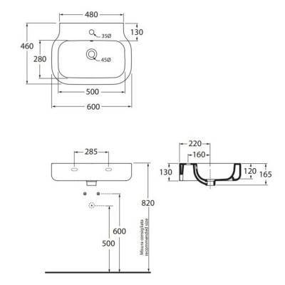 Будкрам купить Раковина Azzurra Glaze GLZ260MB1SOSP Shiny white Раковина Azzurra Glaze GLZ260MB1SOSP Shiny white 4