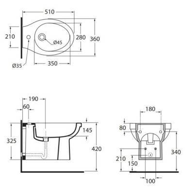 Будкрам купить Биде подвесное Azzurra Cult XCU500B1SOSP Биде подвесное Azzurra Cult XCU500B1SOSP 4