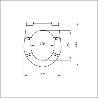 Будкрам купити Сидіння для унітазу Azzurra Cult XCU1800F з мікроліфтом Сидіння для унітазу Azzurra Cult XCU1800F з мікроліфтом 5