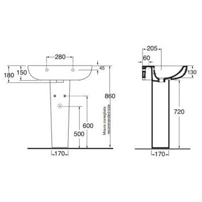 Будкрам купити П'єдестал Azzurra Pratica PRA300B1 П'єдестал Azzurra Pratica PRA300B1 4