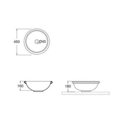 Будкрам купити Раковина-чара Azzurra Charme JUB50B1APP Shiny white Раковина-чара Azzurra Charme JUB50B1APP Shiny white 4