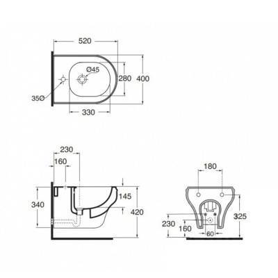 Будкрам купить Биде подвесное Azzurra Charme CHA500B1SOSK Биде подвесное Azzurra Charme CHA500B1SOSK 4