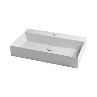 Будкрам купить Раковина Azzurra Elegance squared EQA75MB1 Shiny white