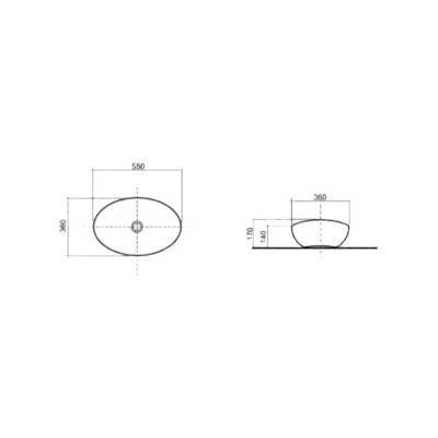 Будкрам купить Раковина-чаша Azzurra Lavabi arredo VUL55B1 Shiny white Раковина-чаша Azzurra Lavabi arredo VUL55B1 Shiny white 4